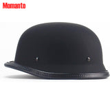 Motorcycle Helmet German Style Half Helmet Skull Cap Adult Men Women Half Shell Helmet, DOT Approved Retro Half Face Helmet for Cruiser Scooter Chopper (M)