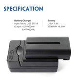 Moman NP-F550 Battery Charger Kit