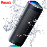 Bluetooth Speaker Stocking Stuffers for Men Women Teens Boys Girls: Portable Wireless, IPX5 Waterproof, White Elephant Gifts for Adults, Up to 20H Playtime, TWS Pair, for Home/Party/Outdoor (Black)