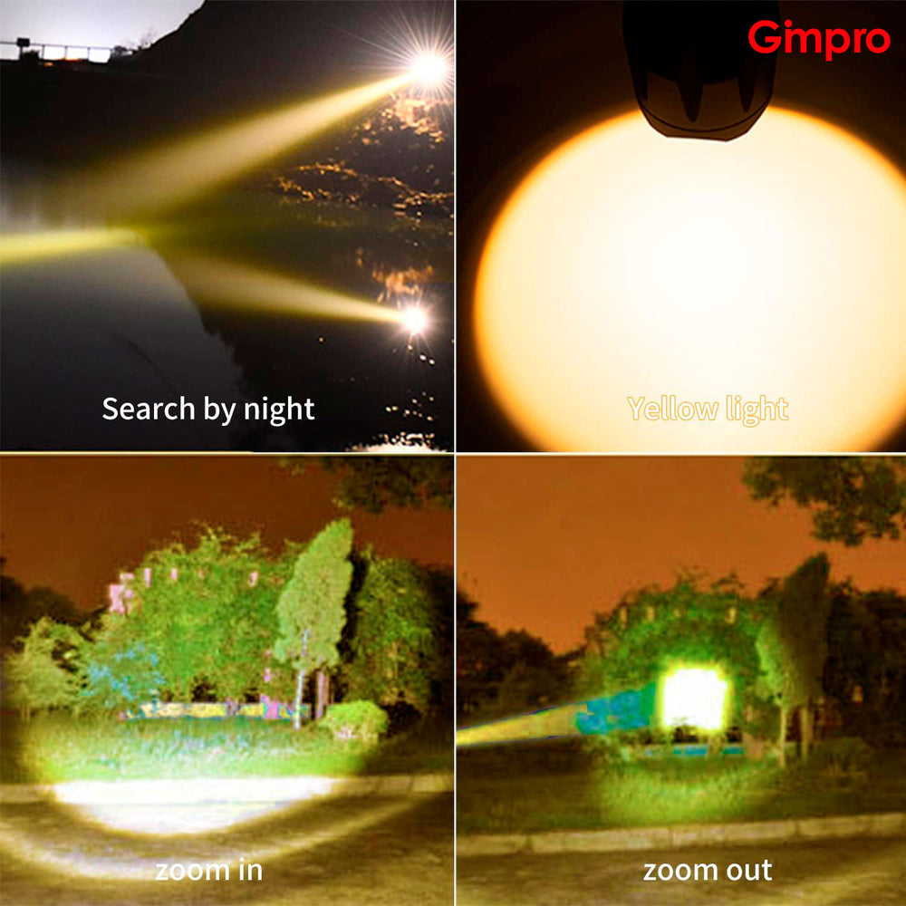 Gimpro LED Rechargeable Amber Flashlight Photography Fill Light 1800K Warm Light for Eye Care, Sleep Aid¬3 in 1 White Light and Yellow Light and Amber lamp