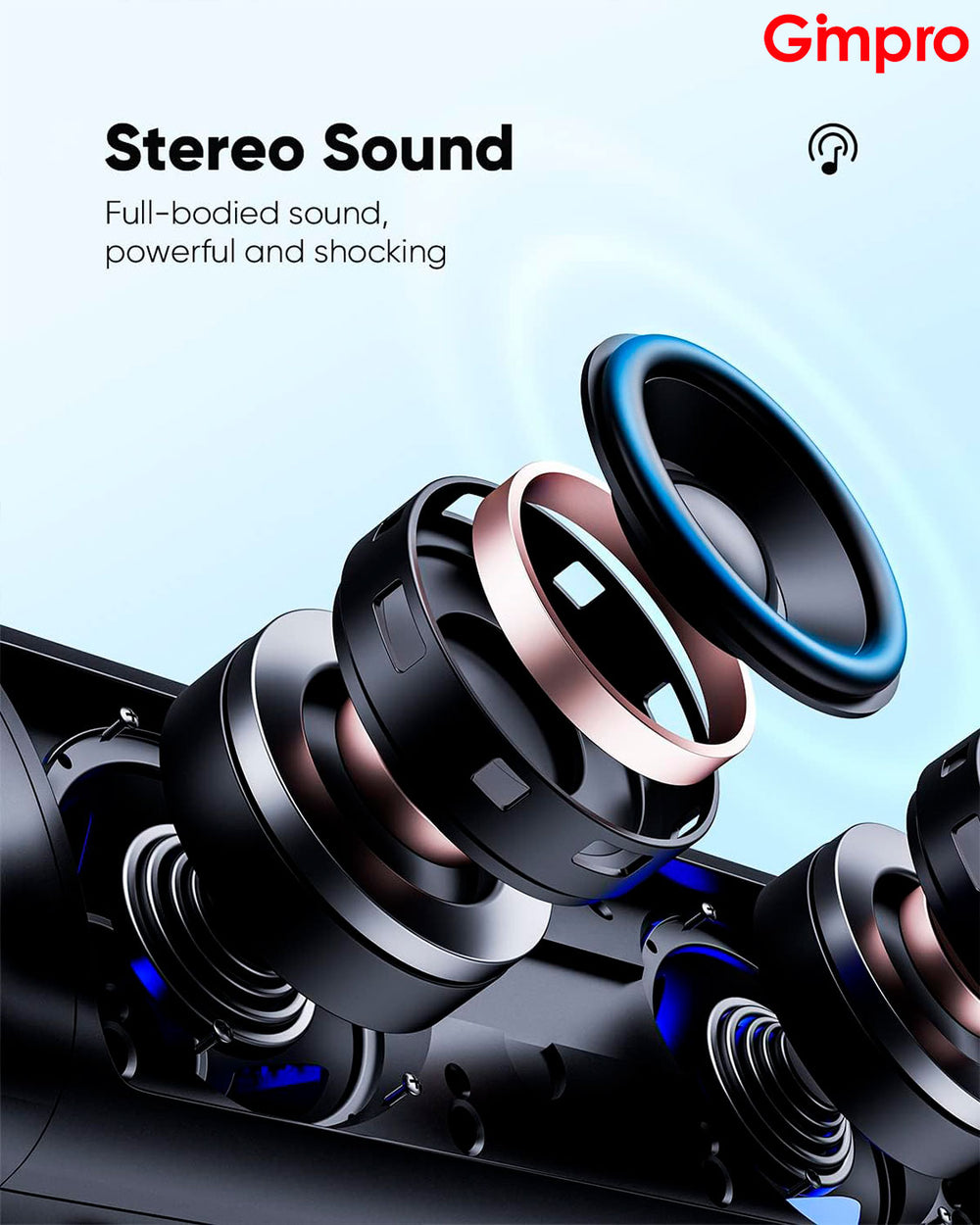 Gimpro Bluetooth Speaker with HD Sound, Portable Wireless