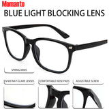 2 PCS Blue Light Glasses for Woman, Blue Light Glasses Men Bluelight Blocking Glasses Eyeglasses For Reading Gaming