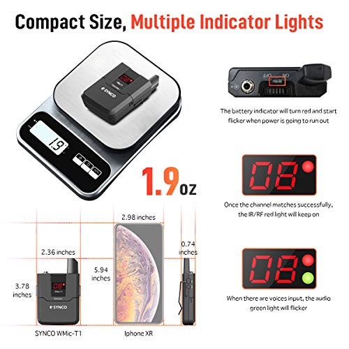 SYNCO WMic-T1 UHF Wireless Microphone System