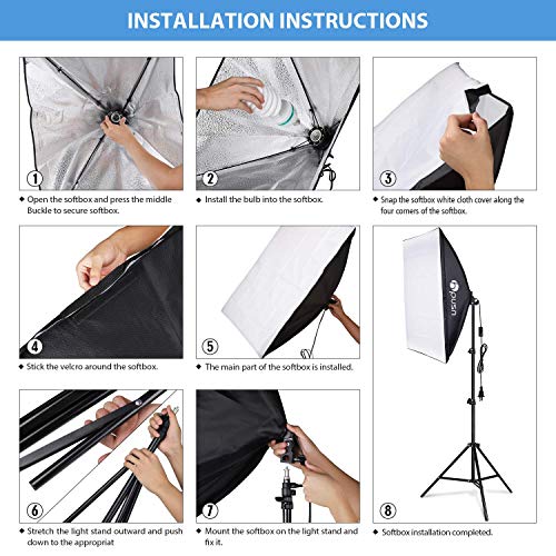 HPUSN Softbox Lighting Kit